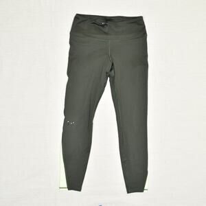 Under Armour Polyester Green Size M Coldgear Compression Skinny Leggings